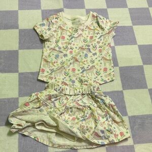 Garanimals Cream and Pink Kids Pajama Set